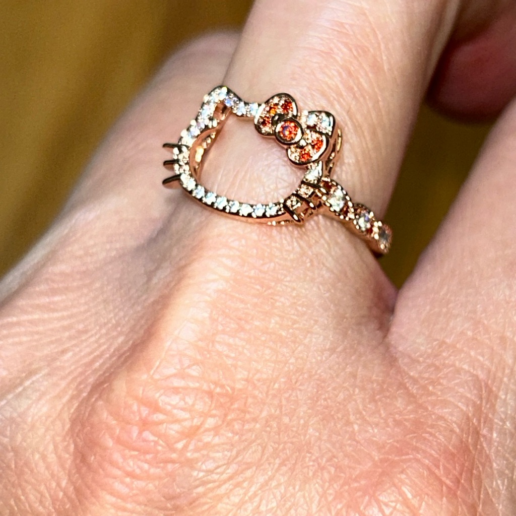 Nwot Hello Kitty By Sanrio Rhinestone Ring